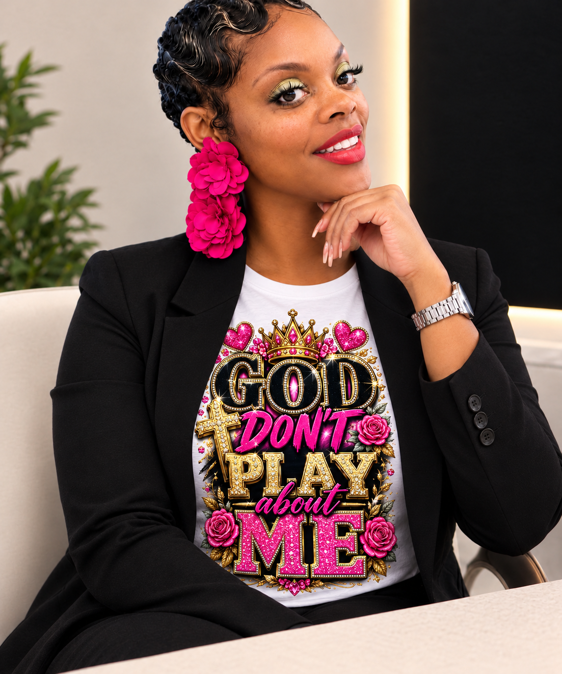 GOD don't play about me T-shirt