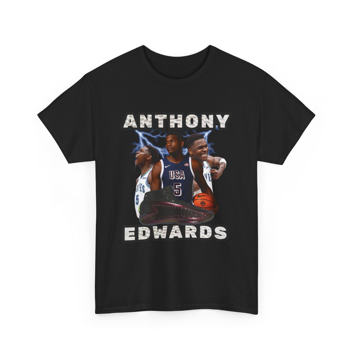BLUE Anthony Edwards shirt Nba Tee Anthony Edwards poster png