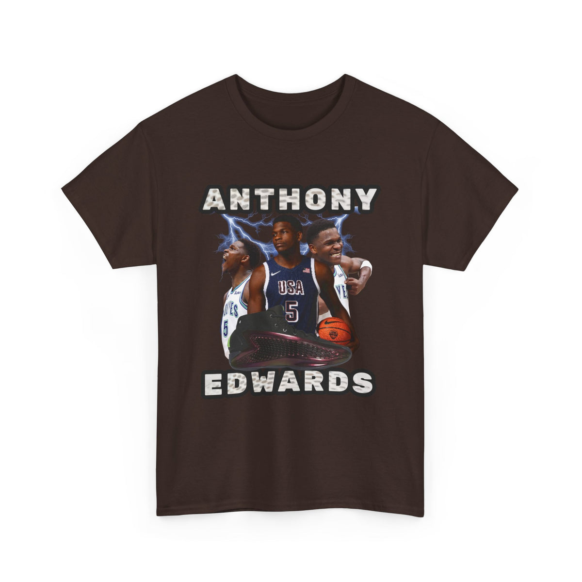 BLUE Anthony Edwards shirt Nba Tee Anthony Edwards poster png