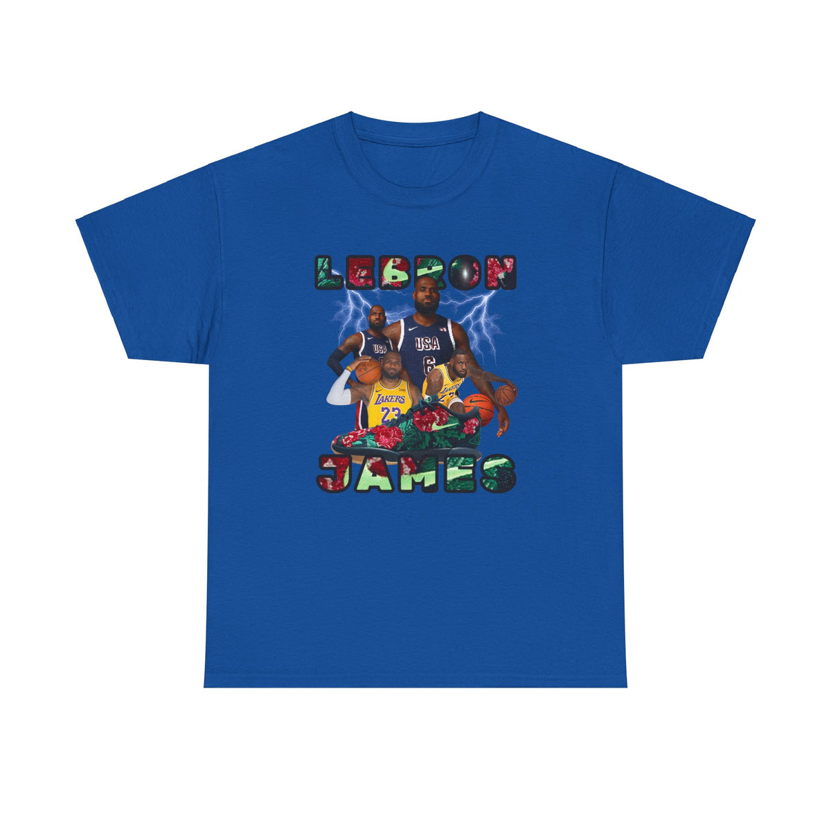 Lebron Lighting Printify Unisex Heavy Cotton Tee