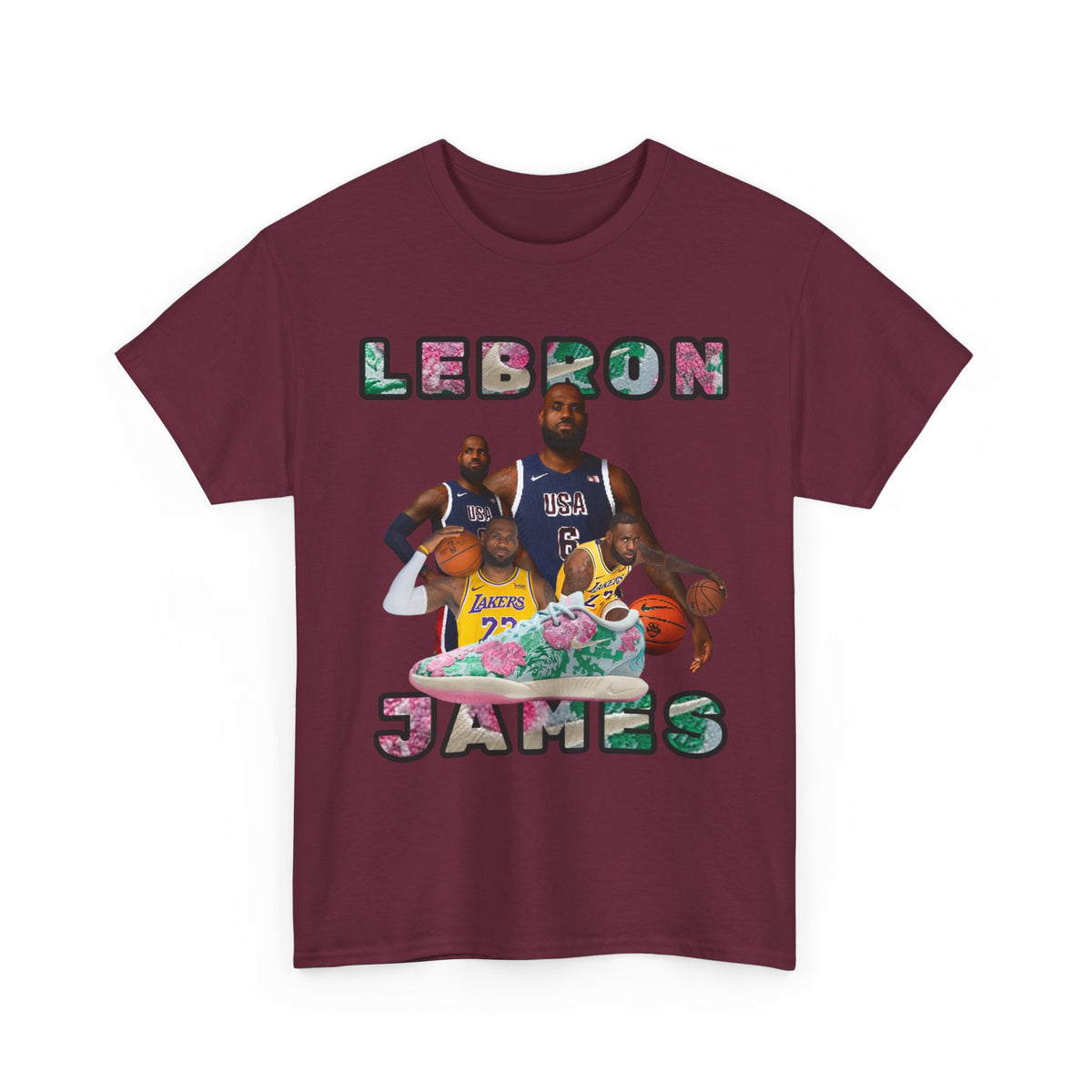 PINK  Lebron Unisex Heavy Cotton Tee
