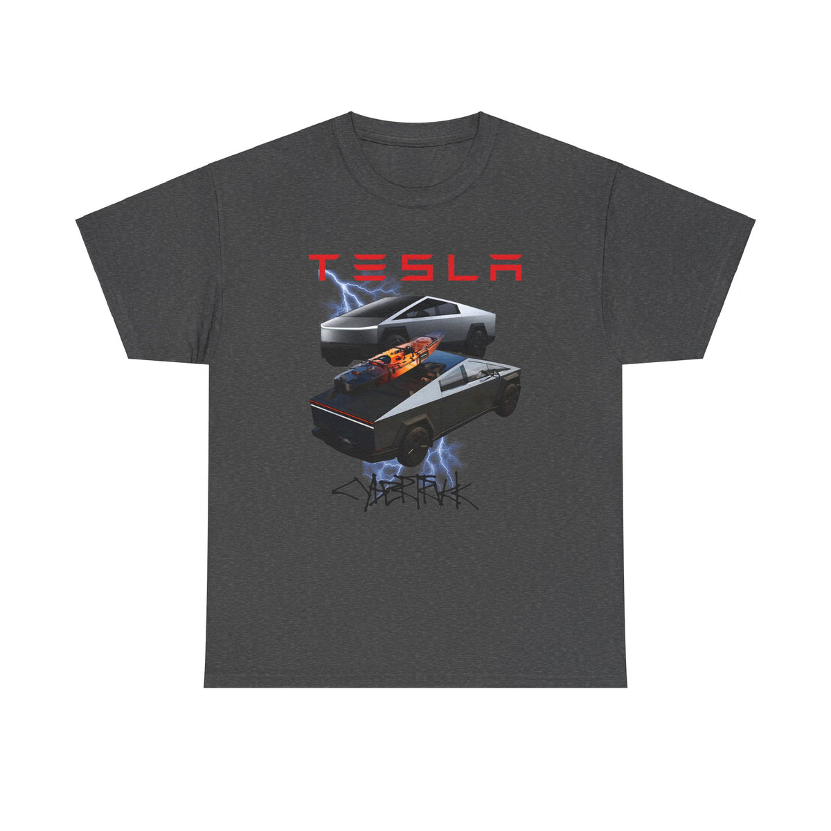 TESLA Double Truck Unisex Heavy Cotton Tee