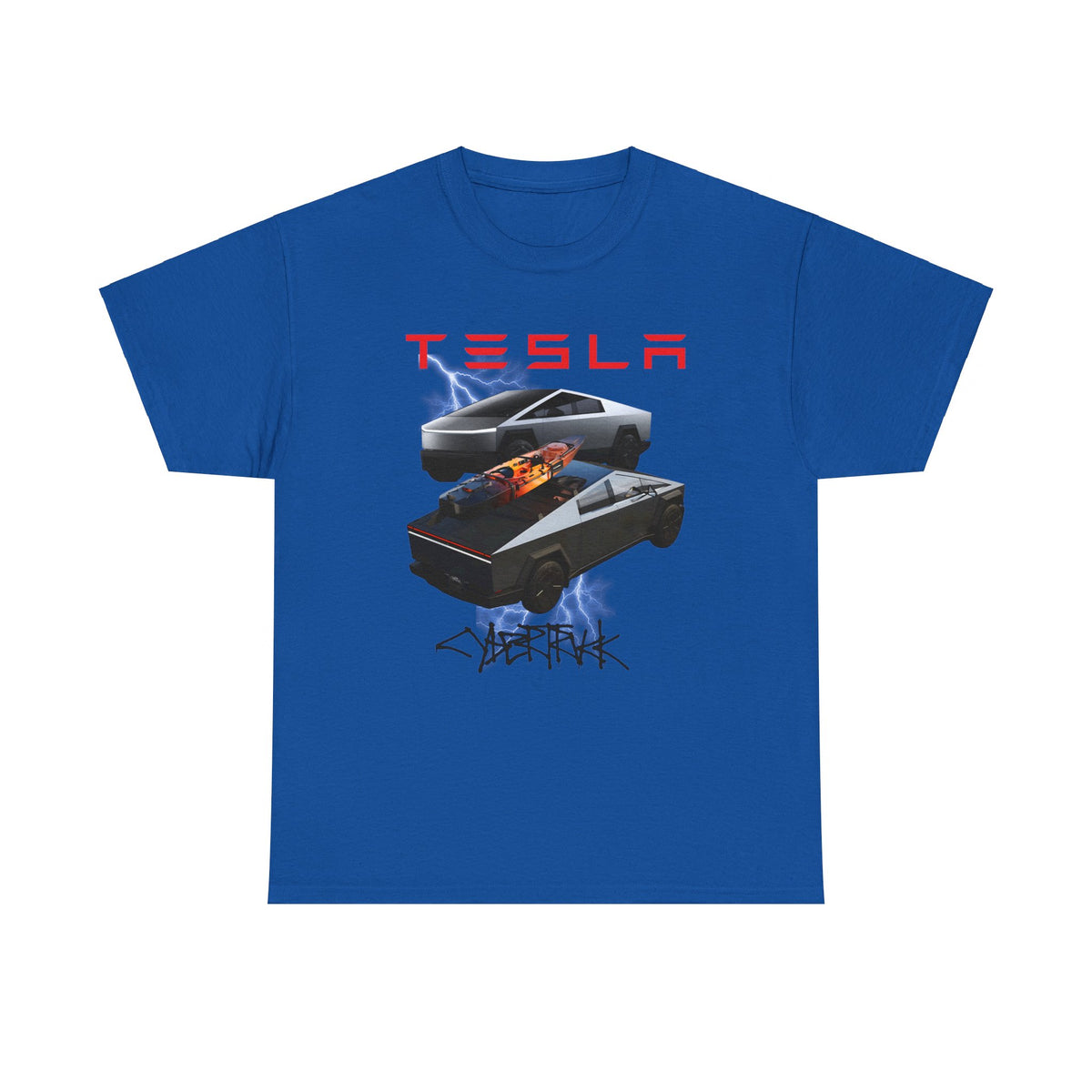 TESLA Double Truck Unisex Heavy Cotton Tee