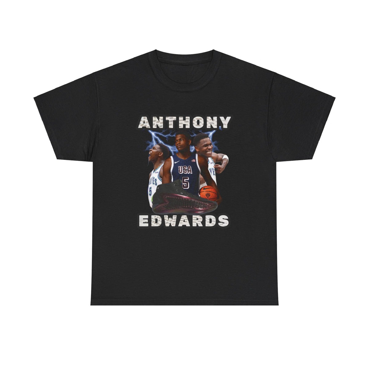 BLUE Anthony Edwards shirt Nba Tee Anthony Edwards poster png