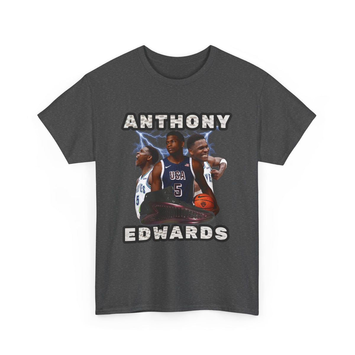 BLUE Anthony Edwards shirt Nba Tee Anthony Edwards poster png