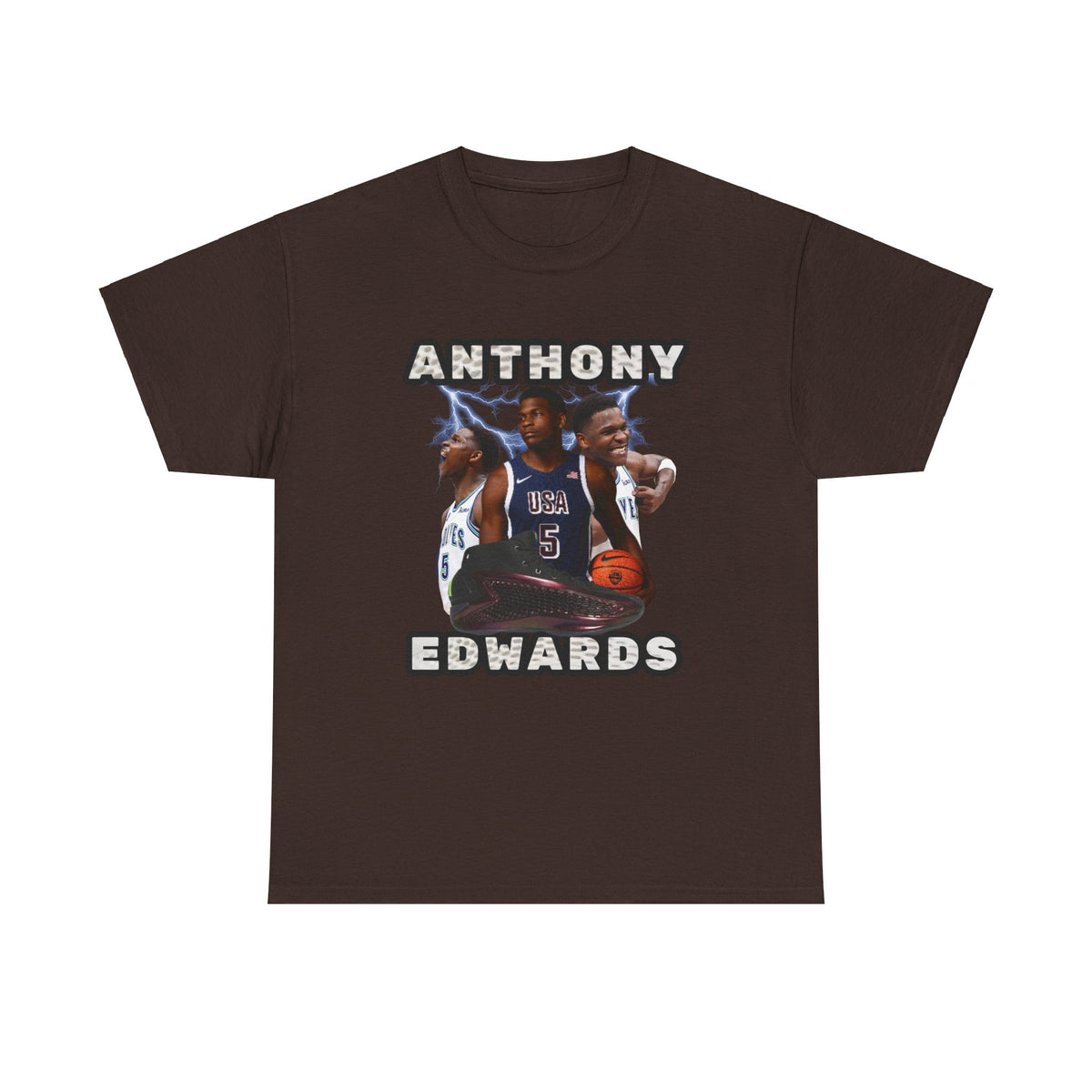 BLUE Anthony Edwards shirt Nba Tee Anthony Edwards poster png