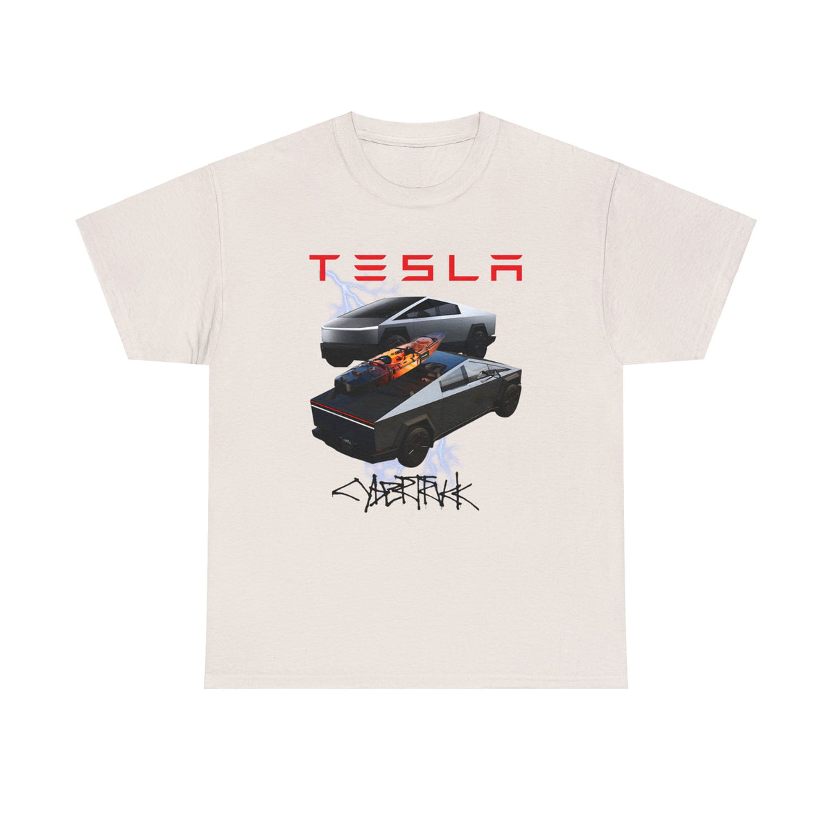 TESLA Double Truck Unisex Heavy Cotton Tee