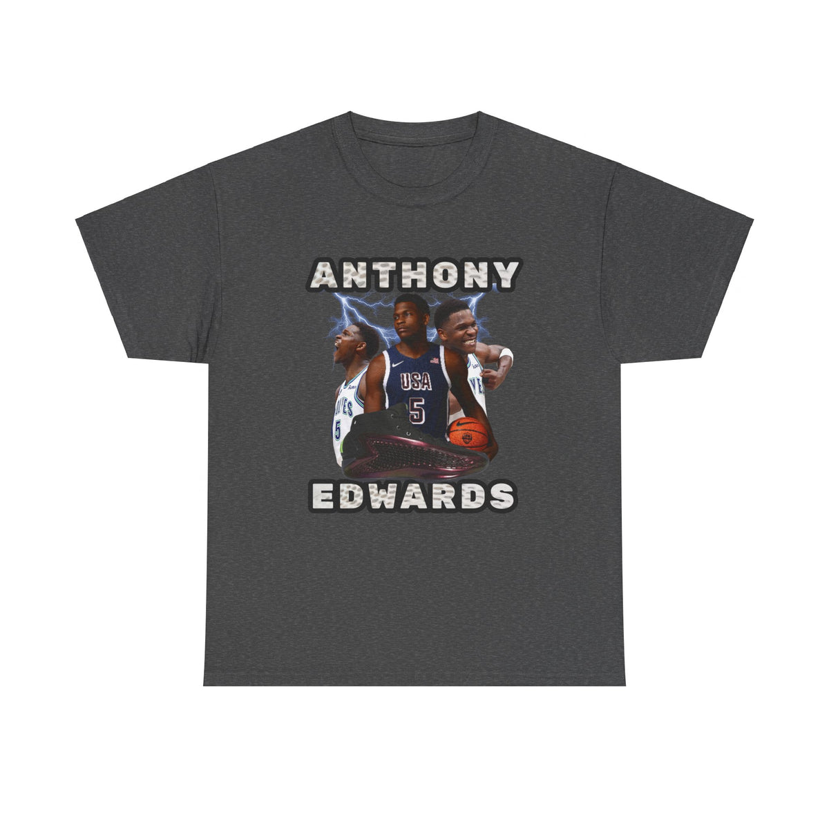 BLUE Anthony Edwards shirt Nba Tee Anthony Edwards poster png