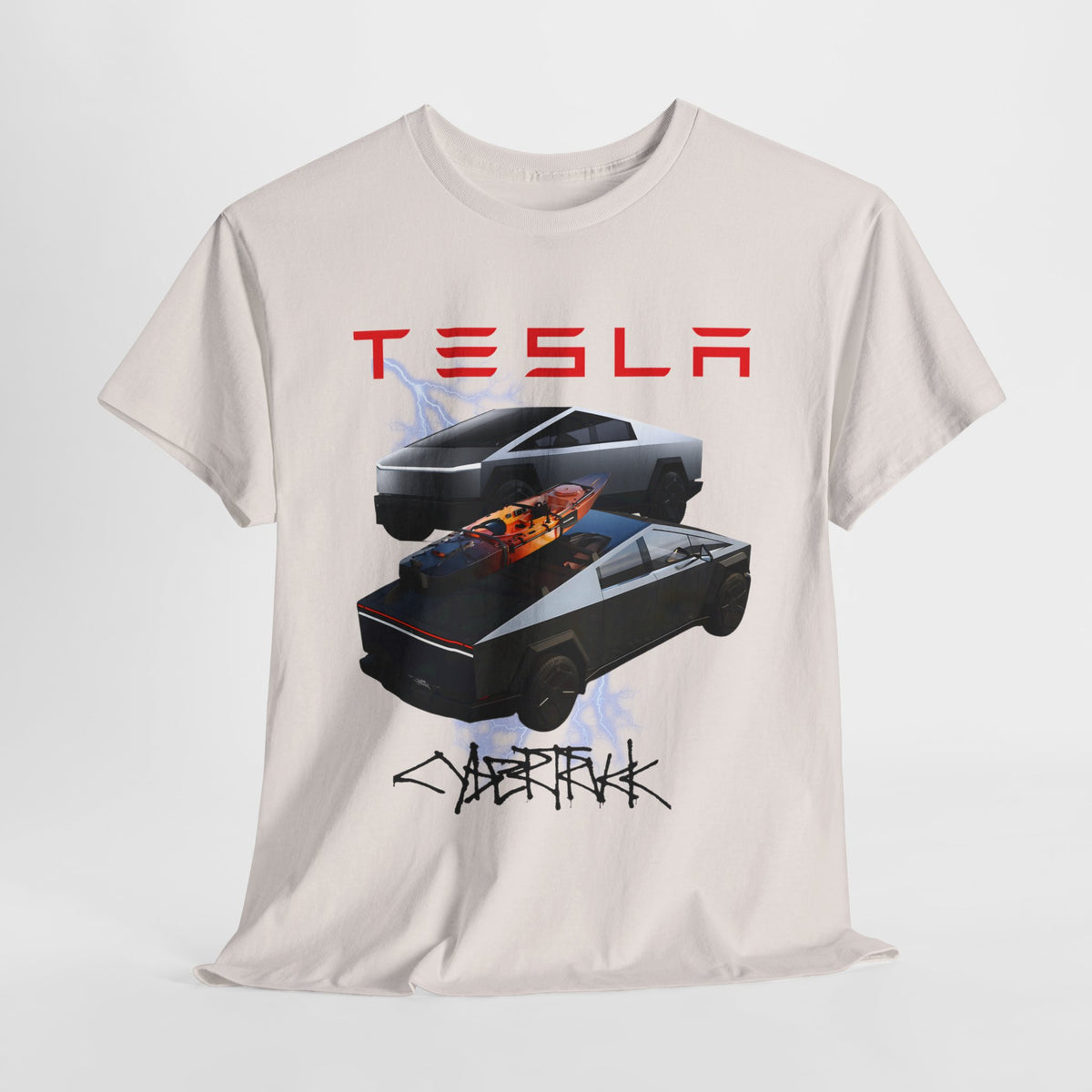 TESLA Double Truck Unisex Heavy Cotton Tee