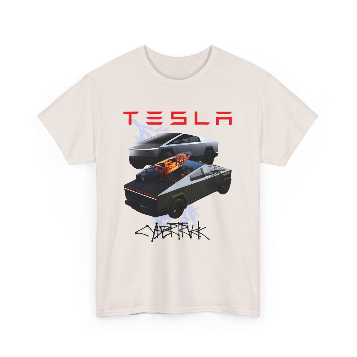 TESLA Double Truck Unisex Heavy Cotton Tee