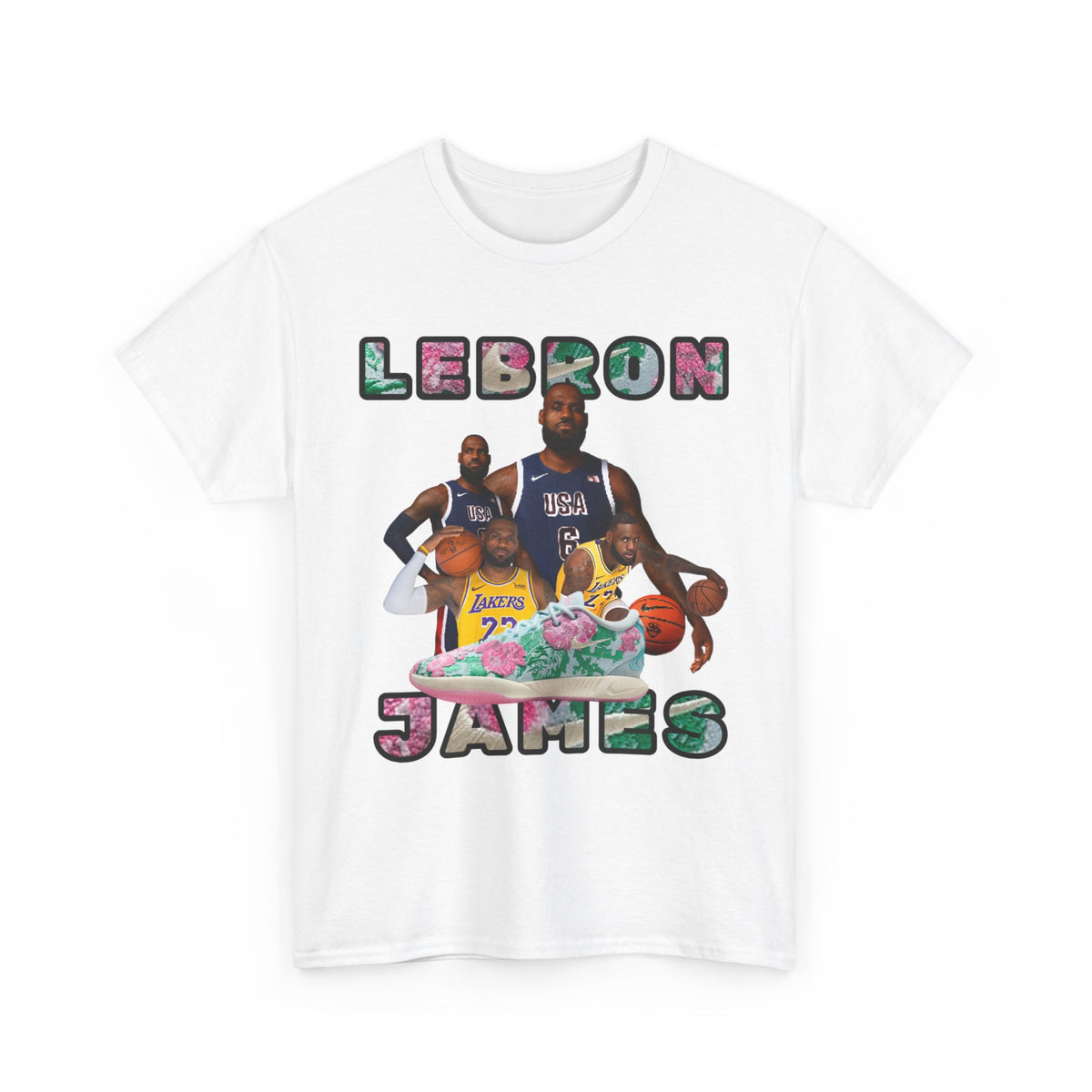 PINK  Lebron Unisex Heavy Cotton Tee