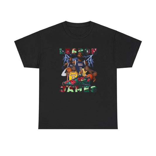 Lebron Lighting Printify Unisex Heavy Cotton Tee