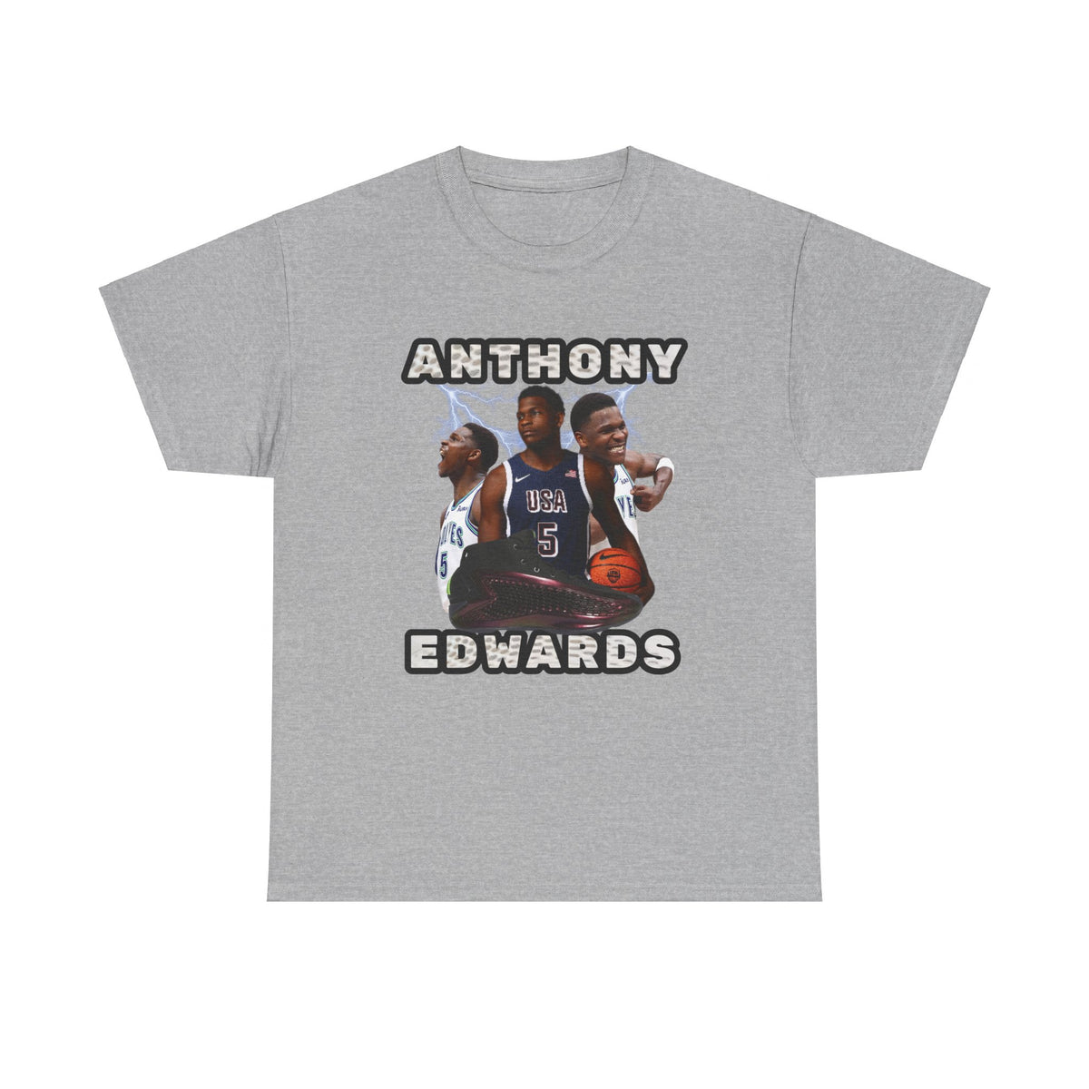 BLUE Anthony Edwards shirt Nba Tee Anthony Edwards poster png