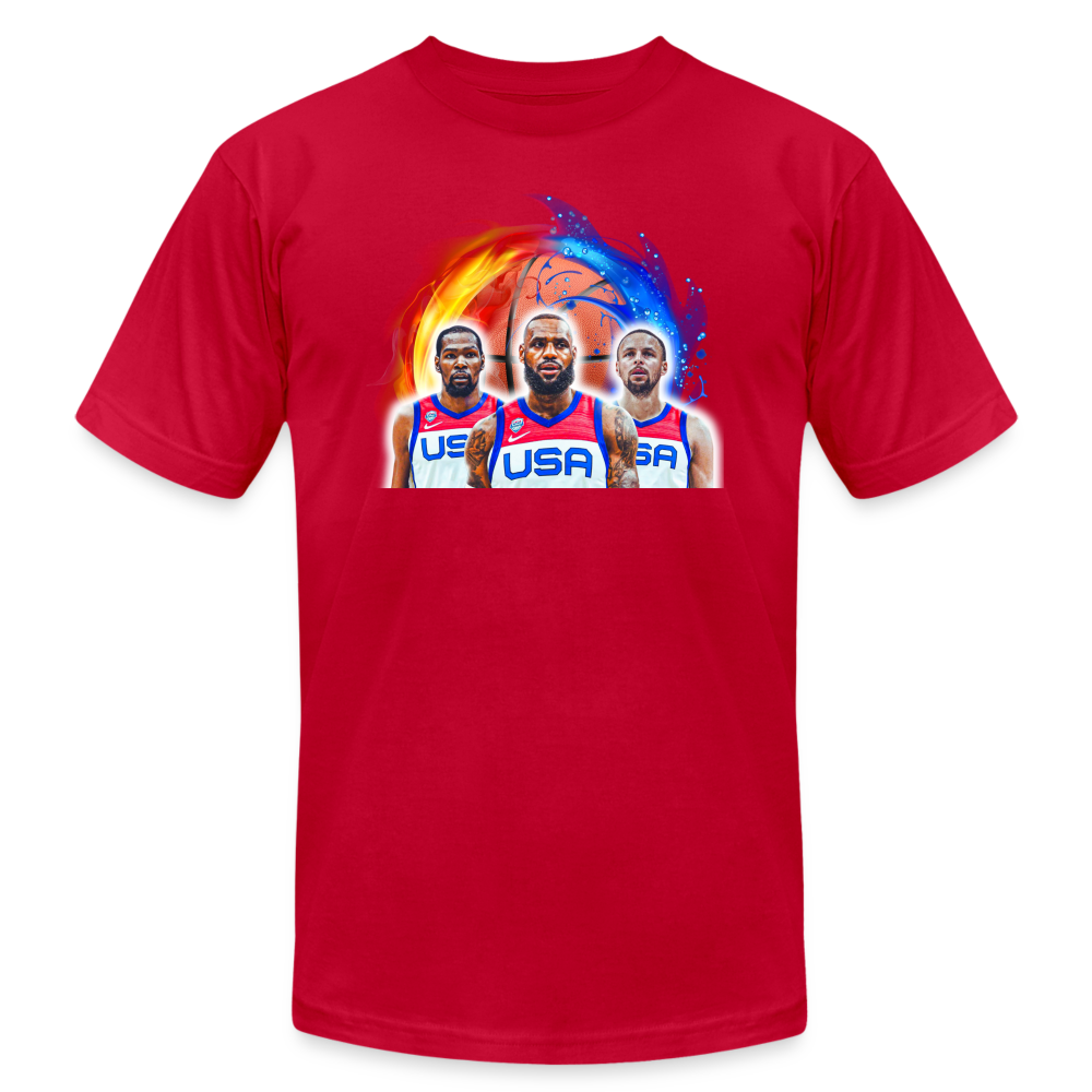 Unisex Jersey T-Shirt by Bella + Canvas - red