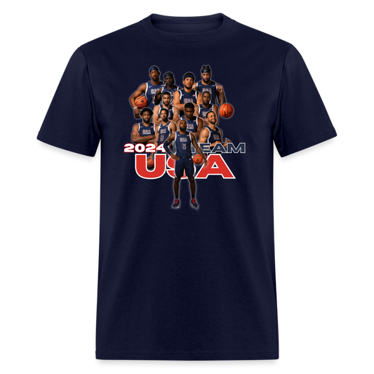 2024 Team USA Jason Tatum Lebron Unisex Classic T-Shirt - navy