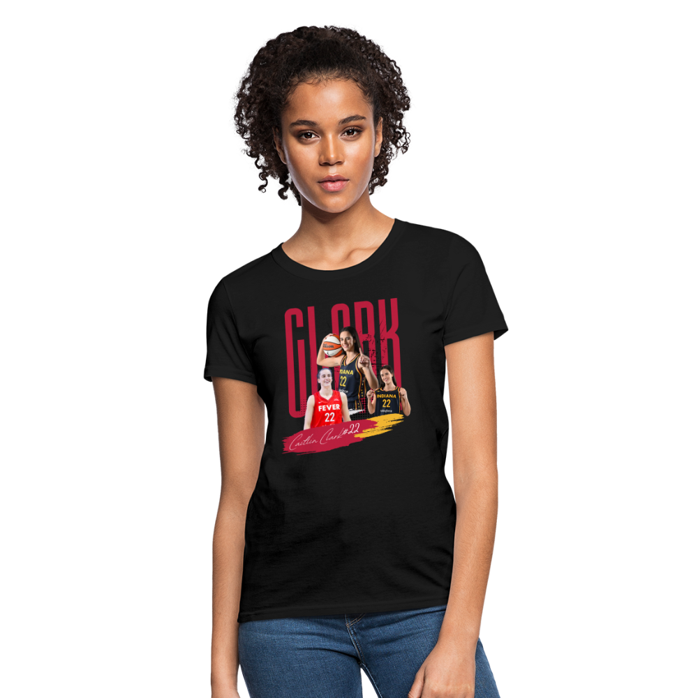 CAITLIN CLARK Women's T-Shirt - black
