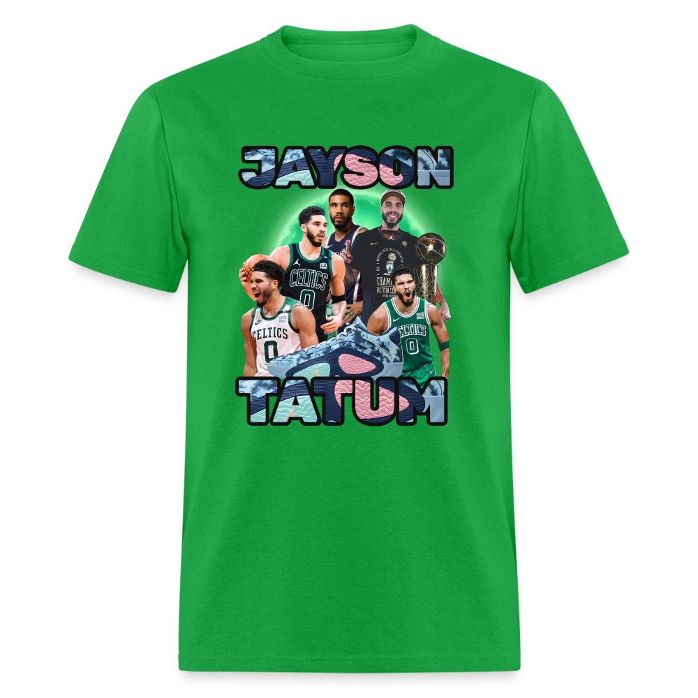 JAYSON TATUM GREEN LATERN DENIM Unisex Classic T-Shirt - bright green