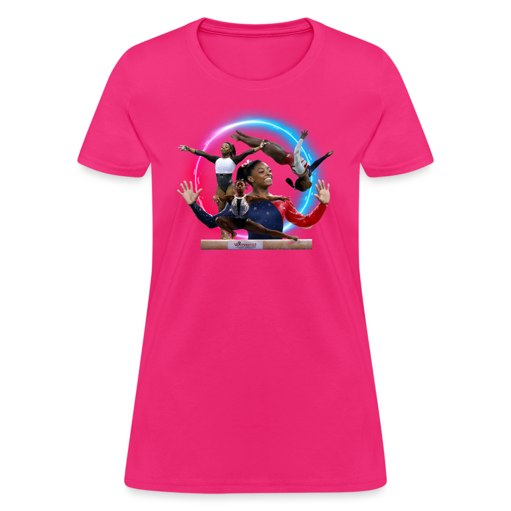 1 SIMONE BILESWomen's T-Shirt - fuchsia